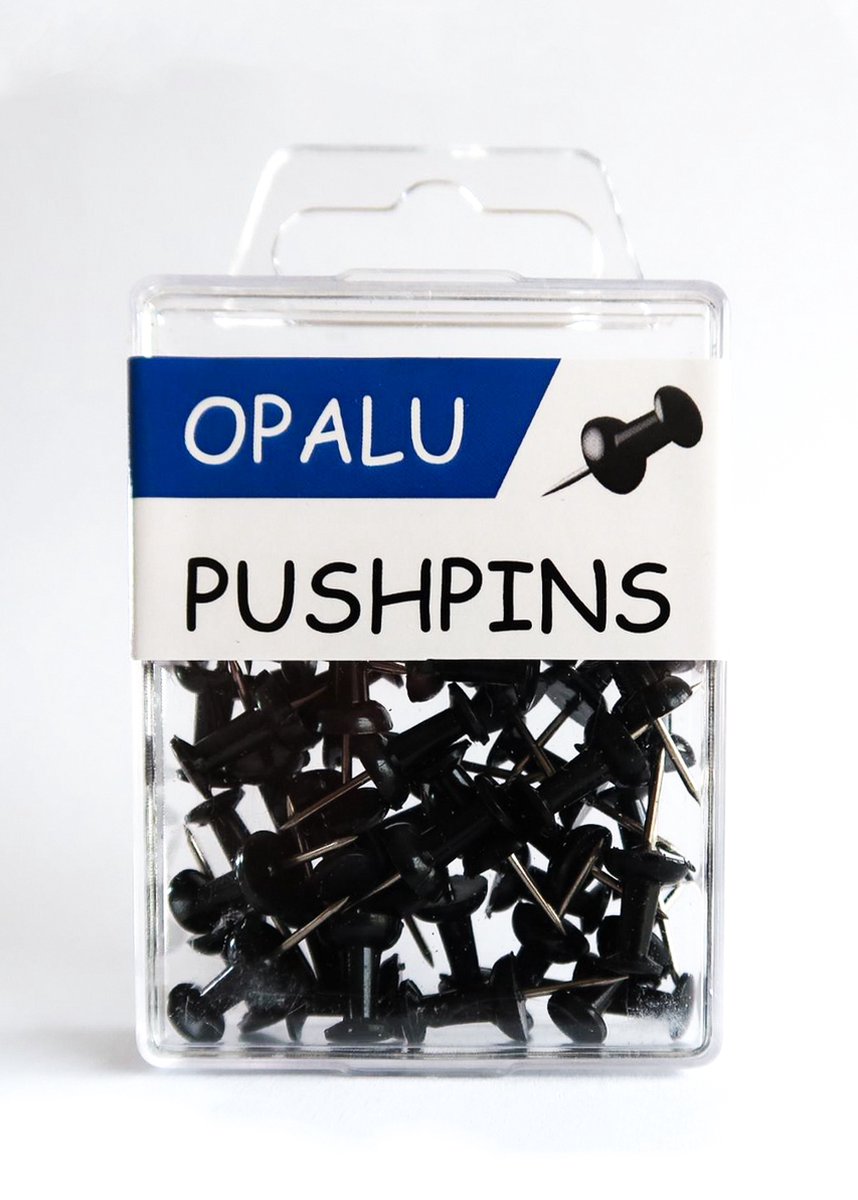 Opalu Push Pins Zwart 40 stuks