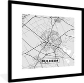 Fotolijst incl. Poster - Stadskaart - Plattegrond - Duitsland - Kaart - Pulheim - 40x40 cm - Posterlijst