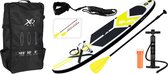Planche de stand up paddle gonflable blanc, noir & jaune 320 cm 150 kg max - XQ Max - Pack complet planche & accessoires