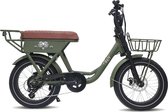 Elektrische fatbike 25 km/u, Diablo, 7sp, matt green met grote korting