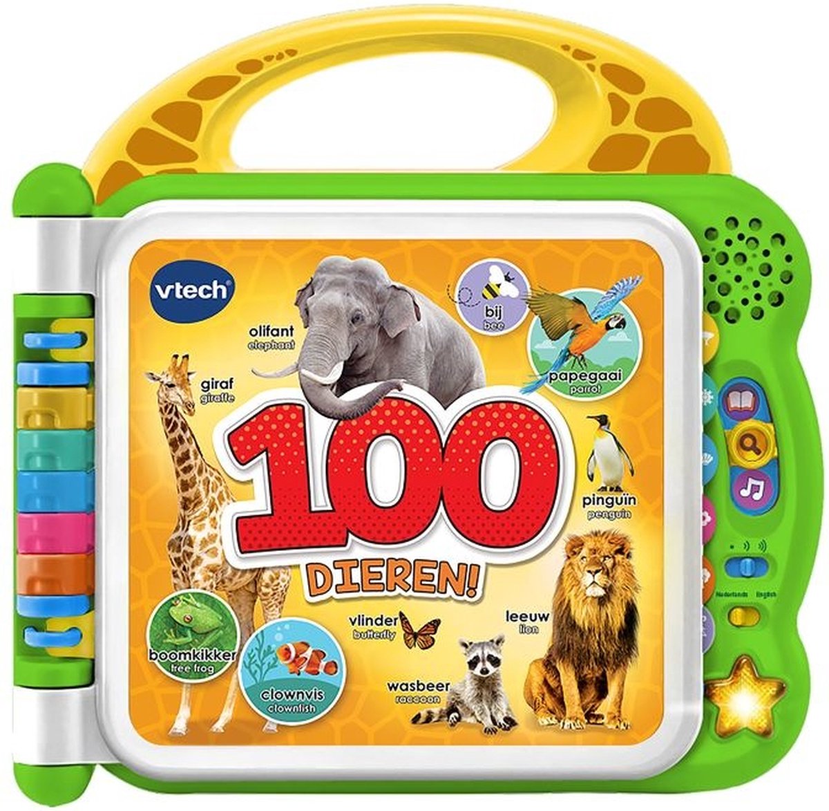 VTech Baby Mijn Eerste 100 Woordjes Dieren - Educatief Babyspeelgoed - Lezen en Geluiden - Van 1.5 tot 4 Jaar