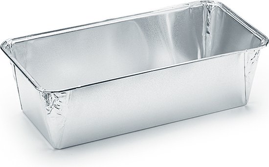 BULK Rechthoekige aluminium voedsel containers met deksel, 1500 ml - BULK 1000 PCS