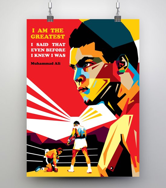 Poster WPAP Pop Art Muhammad Ali