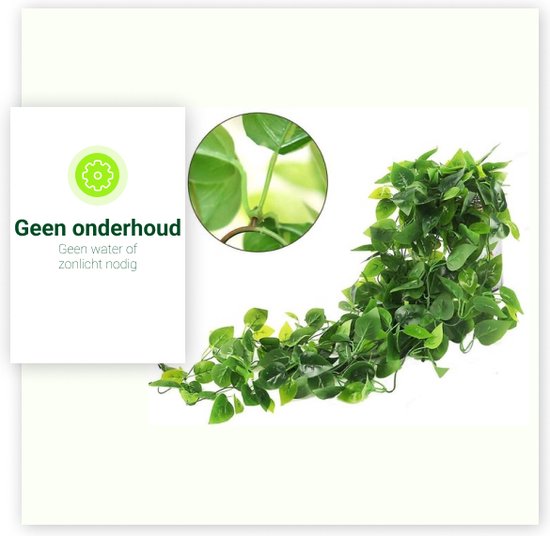 Hedera Kunst Hangplant - 4 Stuks - 110 cm - Nep Planten - Klimop Slinger - Voor Binnen en Buiten
