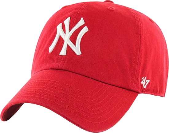 47 Brand New York Yankees MLB Clean Up Cap B-RGW17GWS- RD, Homme, Zwart, Casquette, Taille : Taille Taille unique