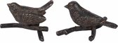 Lolaa - Ornament Birds zwart 13cm - 2 stuks