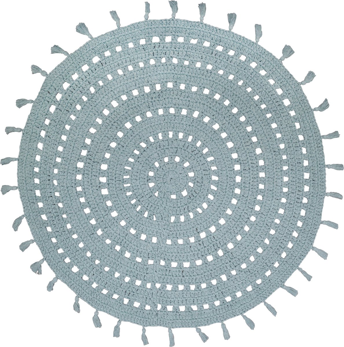 Nattiot - Nila Vert Pâle Rond Vloerkleed/Tapijt - Ø 120 cm