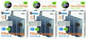 SuperFish AquaFlow 50 Crystal Clear Cartridge - Filtre pour aquarium - 3 x 3 pièces - pack économique