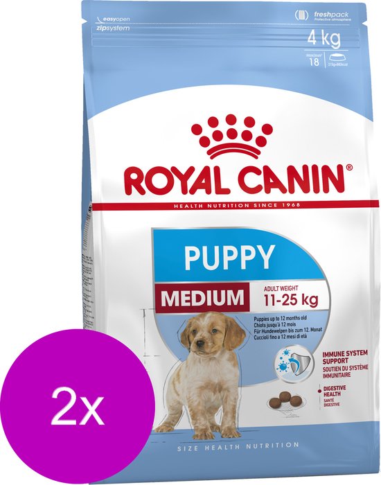 Royal Canin Medium - Puppy-Hondenvoer - 2 x 4 kg