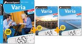 Puzzelsport - Puzzelboekenpakket - 3 puzzelboeken - Varia 2* - 288 p + 2 puzzelblokken à 224 p