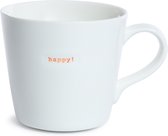 Keith Brymer Jones XL Bucket mug - Beker - 500ml - happy! -