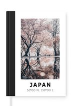 Notitieboek - Schrijfboek - Japan - Bloesems - Bomen - Notitieboekje klein - A5 formaat - Schrijfblok