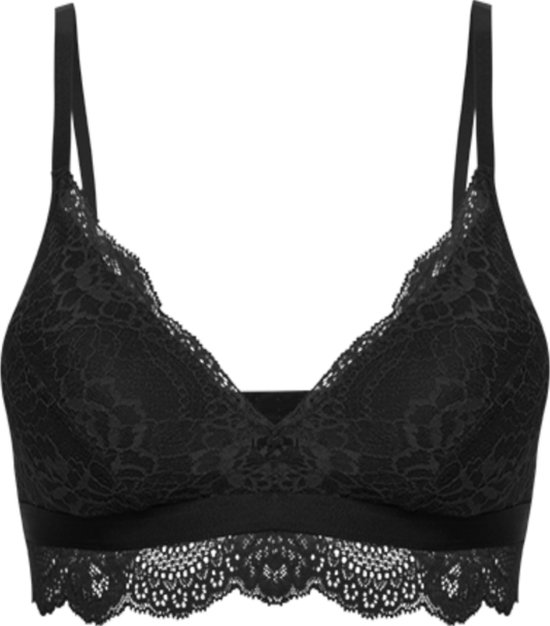 Plus size Kanten bh zonder beugel in wit - Bestseller | Yours Clothing