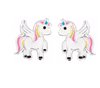 foto van Magic Unicorn Eenhoorn Oorknoppen Zilver | Paard Oorstekers Meisje
