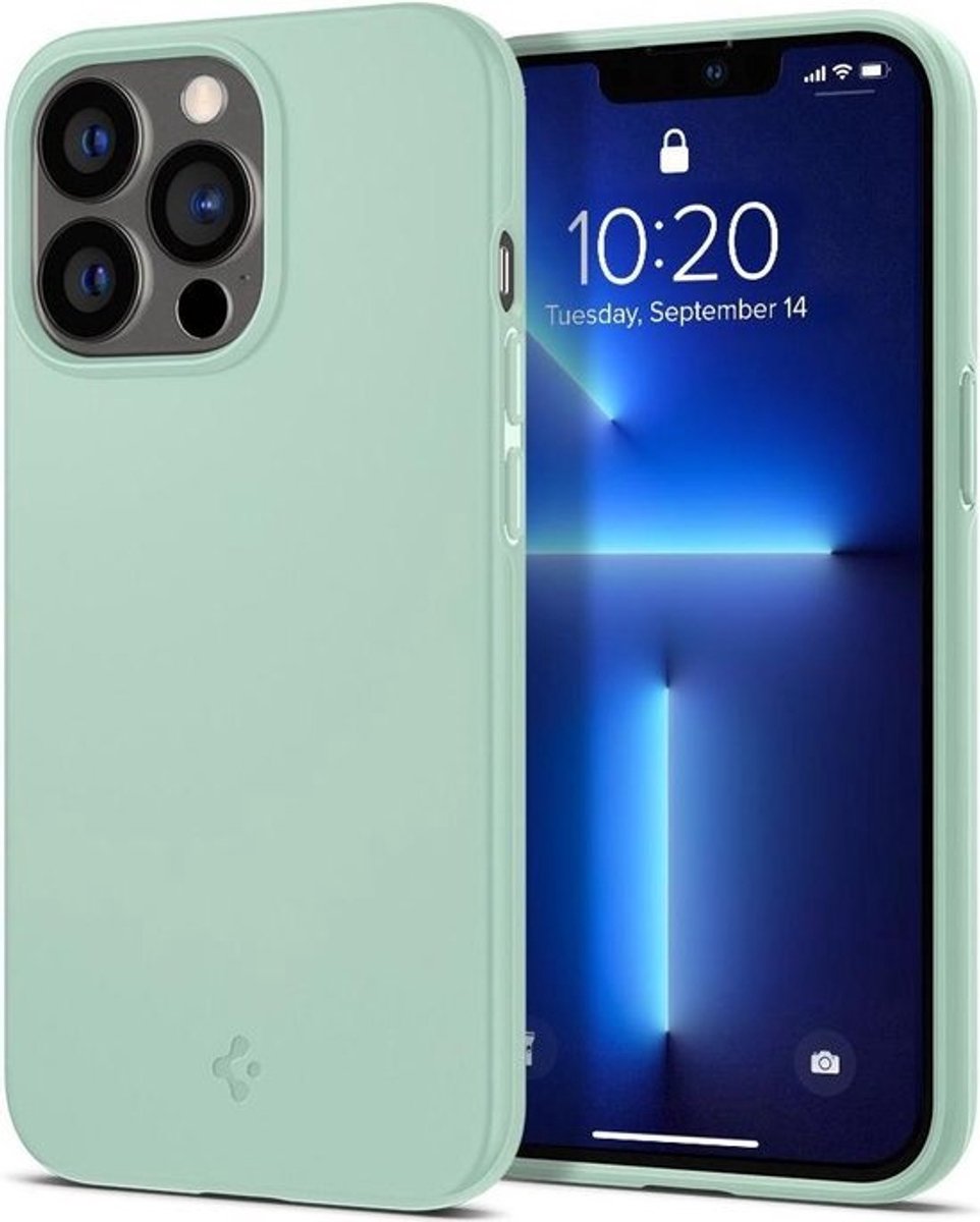 Spigen Thin Fit Apple iPhone 13 Pro Ultra Dun Hoesje Mint Groen