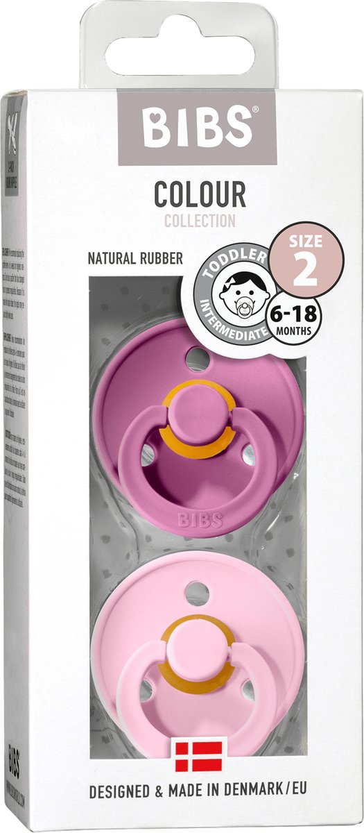 Goedkoopste BIBS Fopspeen natuurrubber blister Dark Oak/Blush T2 en Mushie slabbetje Warm Taupe en