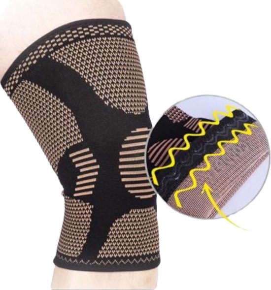 Foto: Tergotec kniebrace maat xl ondersteunende compressieband knieband sportbrace bandage unisex koper