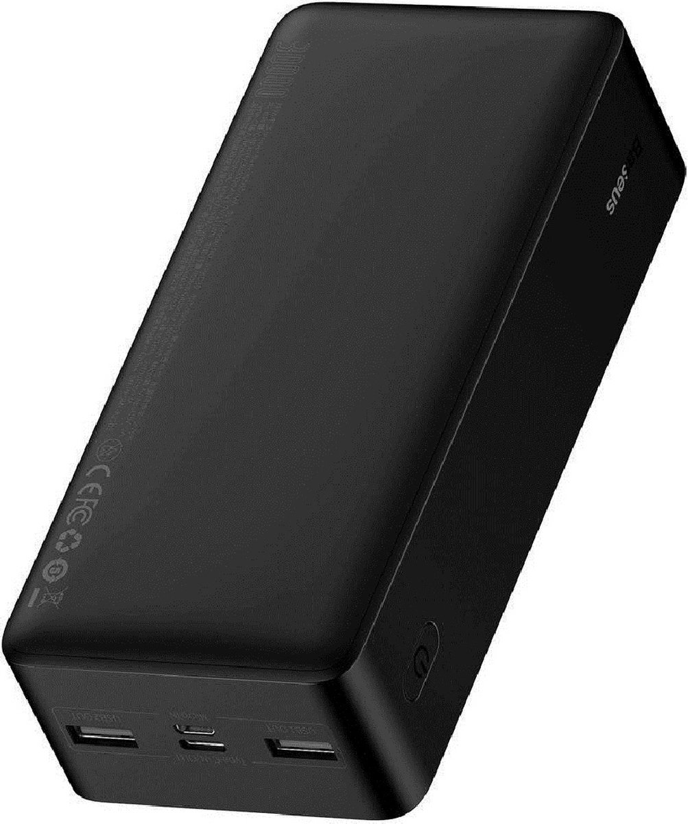 Baseus Power bank 30000mAh 2x USB / USB Typ C / micro USB Quick Charge AFC FCP 15W black (PPDML-K01)
