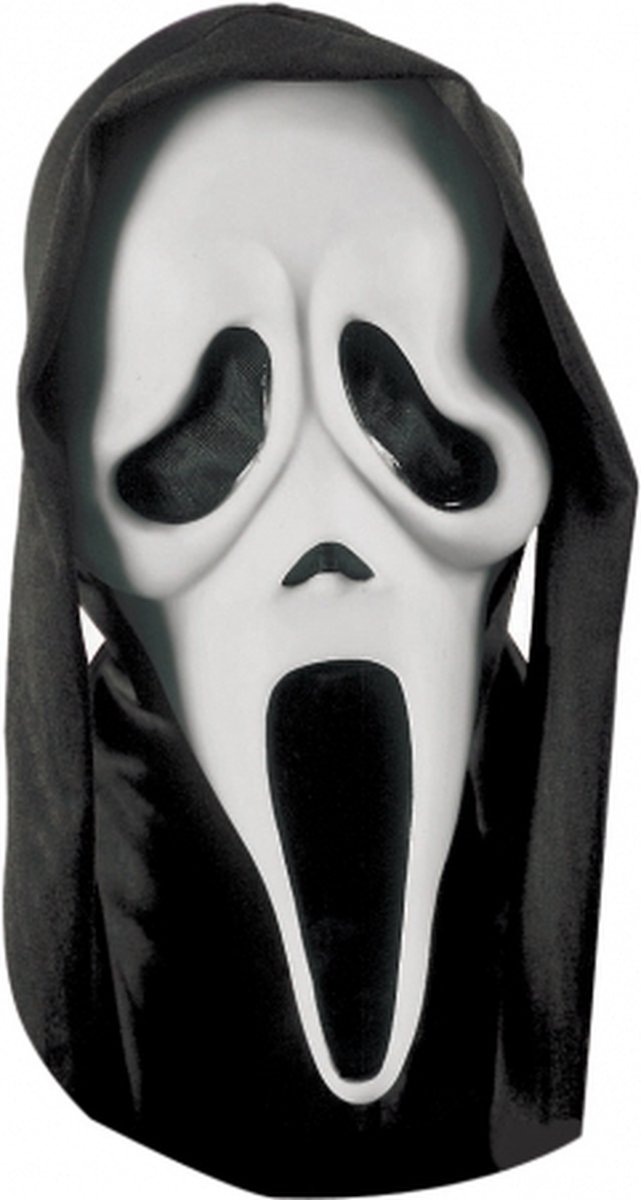 Papa Traditioneel ik klaag Halloween Scream masker met zwarte kap | bol.com