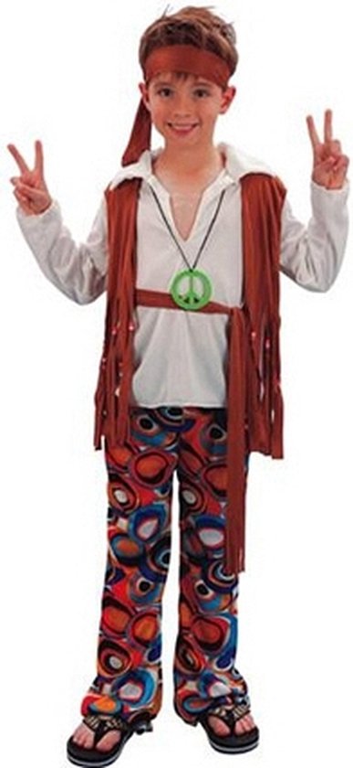 Hippie kostuum voor jongens 120-130 (7-9 jaar) | bol.com