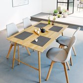 Mistral Home - Set de Table - Lot de 4 - 35x45 cm - Katoen Polyester - Gris Foncé