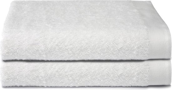 Lucca - Douchelaken - 2-pack - 70x140 - Wit