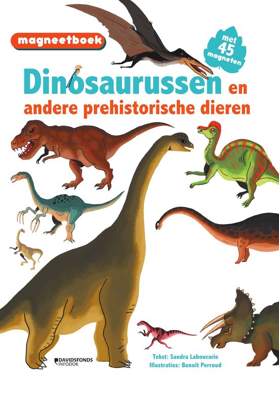Magneetboek Dinosaurussen (en andere prehistorische dieren) - cover