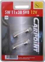 Carpoint - Autolamp SV8.5 - 5W - 12V - 2st - Helder