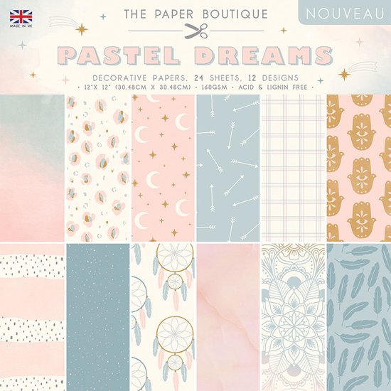 The Paper Boutique Pastel dreams decorative papers 12x12