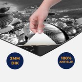 Chefcare Inductie Beschermer Vissen in de Oceaan met Koralen - Zwart Wit - 57,6x51,6 cm - Afdekplaat Inductie - Kookplaat Beschermer - Inductie Mat