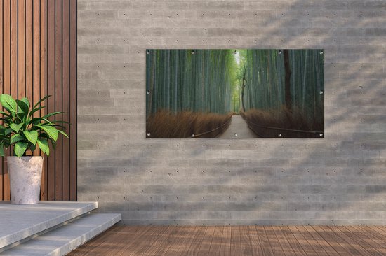 GreatGardenPosters - Affiche de jardin - Bamboe - Jardin - Allée - 160x80 cm - Toile de jardin