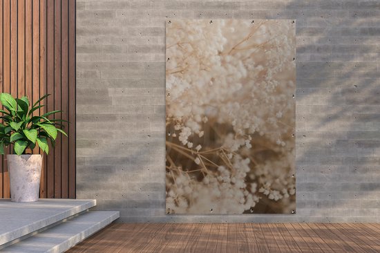 Affiche de jardin - Pampa - Herbe de la pampa plante de jardin - Plantes - Nature - Rose - 120x180 cm - Affiche de jardin fleurs - Jardin - Décoration murale - Décoration murale