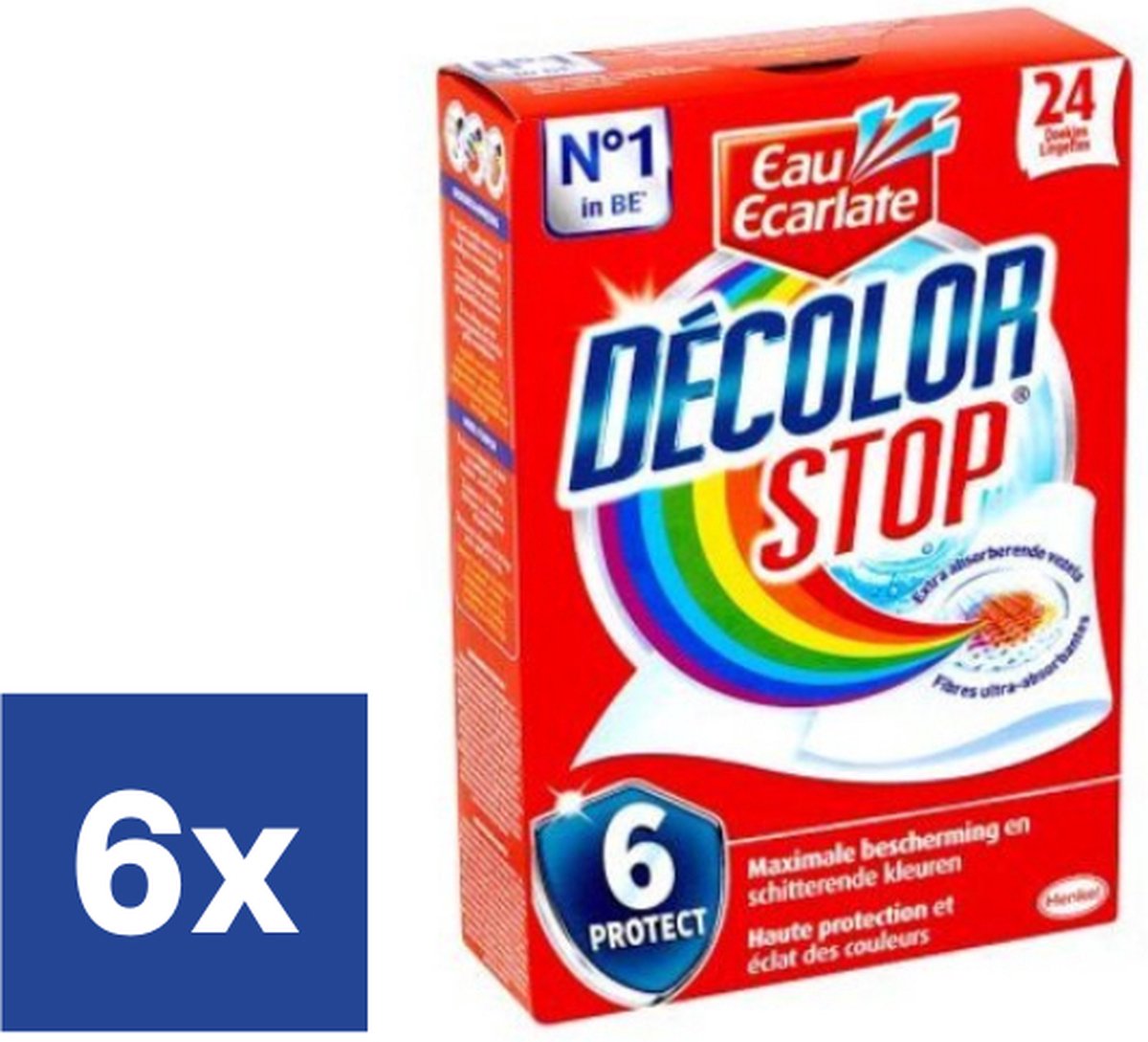 Decolor Stop Complete Action+ Doekjes - 6 x 24 stuks
