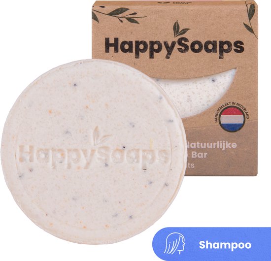HappySoaps Shampoo Bar - Coco Nuts - Dagelijks Gebruik en Normaal Haar - 100% Plasticvrij, Natuurlijk en Vegan - 70gr