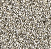 11-1051 | Miyuki rocailles seed beeds 11/0 galvanized silver | Glas kralen | Zilver | 11-1051