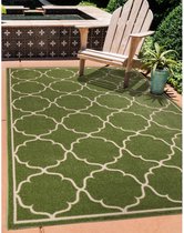 Tapis Cabanon Intérieur et Extérieur Tapis Berlin Tapis À Poils Ras Vert - 200x290 CM