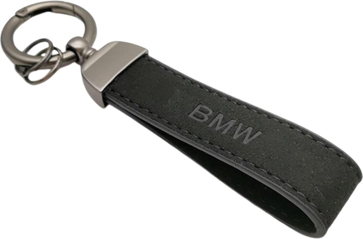 Alcantara Auto Sleutelhanger - BMW Stijl - Past bij oa. BMW 1-serie /  3-serie /... | bol
