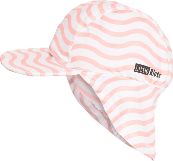 Little Riots - Bonnet de bain anti-UV - UPF50+ - Wave Pink - taille 86/92
