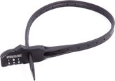 Stahlex Security Lock - Tie Rib - Tie Wrap - Serrure à combinaison - 3 chiffres - 1,2 x 56 cm - Zwart