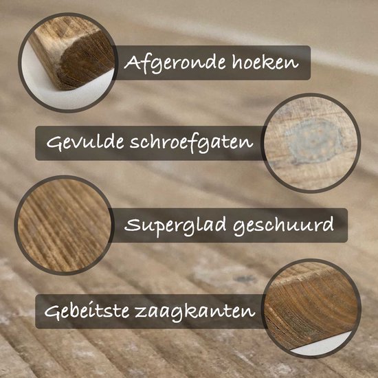 steigerhouten krukje - bankje - Gebruikt hout - 70x19,5x47 cm - VNLR