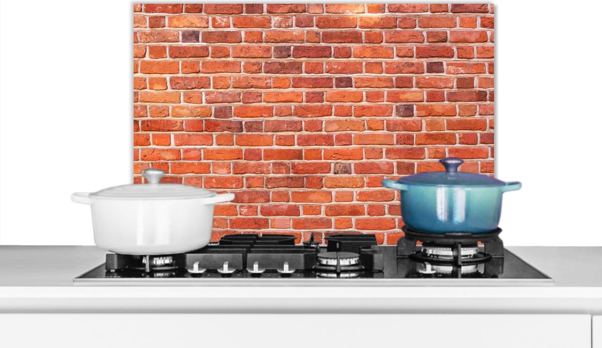 Spatscherm - Muren - Robuust - Baksteen - Spatwand - Keuken achterwand - 70x50 cm