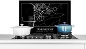 Spatscherm keuken 60x40 cm - Kookplaat achterwand Kaart - Dordrecht - Plattegrond - Stadskaart - Muurbeschermer - Spatwand fornuis - Hoogwaardig aluminium