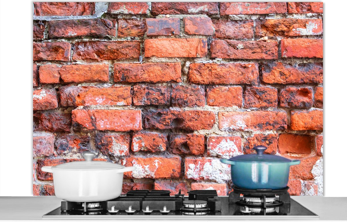 Spatscherm - Metselen - Spatwand- Muur - Koken - Baksteen - Keuken achterwand - 120x80 cm