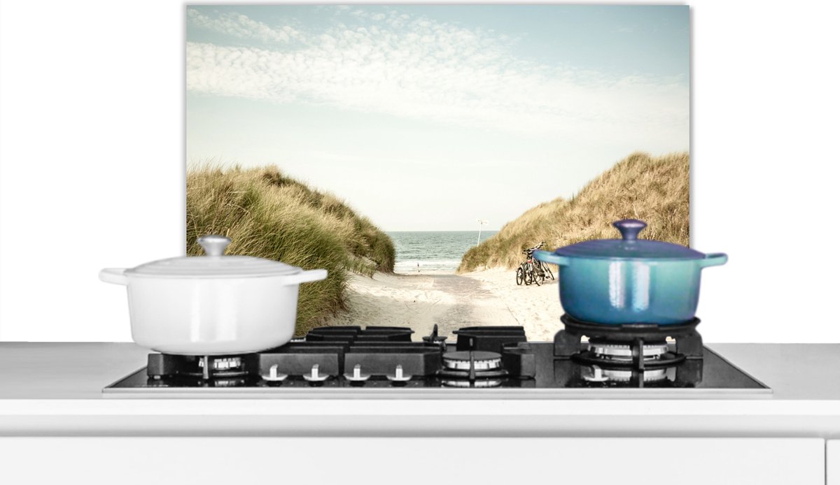 Spatscherm - Duin - Strand - Zee - Natuur - Zand - Spatwand - 60x40 cm - Spatwand