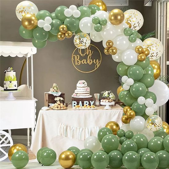 Ballonnenboog Huwelijk Verjaardag - Ballonboom Pilaar - Ballonnen Boog Bruiloft decoratie - Kant en Klare Set Inclusief Pomp - 117 Ballonnen