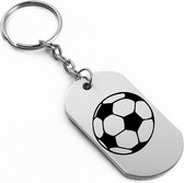 Akyol - voetbal Sleutelhanger - Voetbal - Beste voetballer - Leuke kado voor iemand die van voetballen houd - 2,5 x 2,5 CM