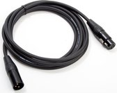 Microfoon Kabel 3 Meter - XLR Male naar XLR Female - Zwart - Audiokabel - XLR kabel
