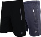 Lot de 2 shorts de jogging Donnay - Shorts de sport - Homme - Taille L - Noir/Marine