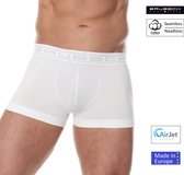 Brubeck Heren Ondergoed Short Boxershorts - Naadloos Elastisch Katoen - Wit S