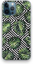Case Company® - iPhone 12 Pro hoesje - Geometrische jungle - Soft Cover Telefoonhoesje - Bescherming aan alle Kanten en Schermrand